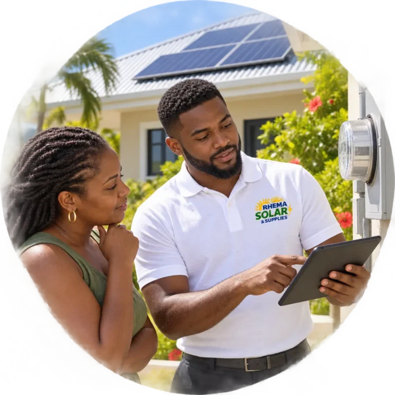Residential Solar Site Visit from Rhema Solar & Supplies Jamaica